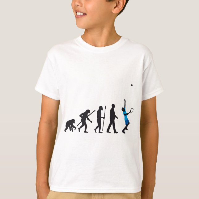 evolution tennis player T-Shirt (Vorderseite)