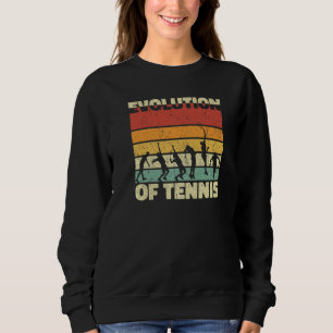 Evolution Tennis Retro Vintag aussehen Cool und Sweatshirt
