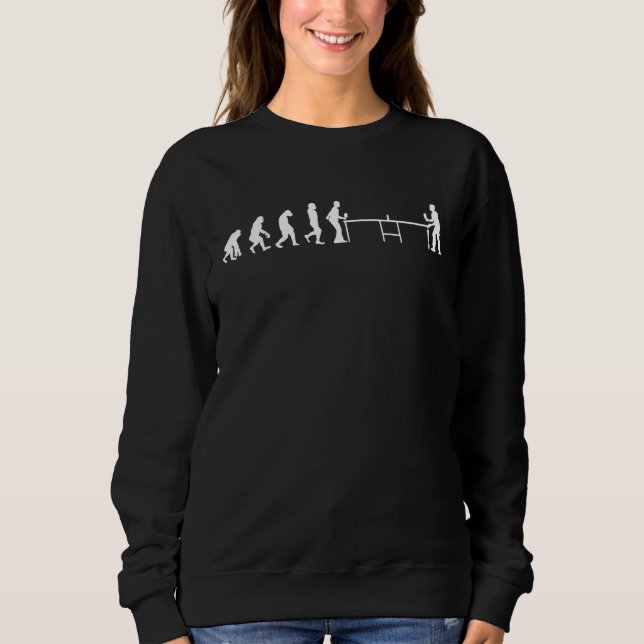 Evolution Tischtennis Pong Tischtennis Sweatshirt (Vorderseite)
