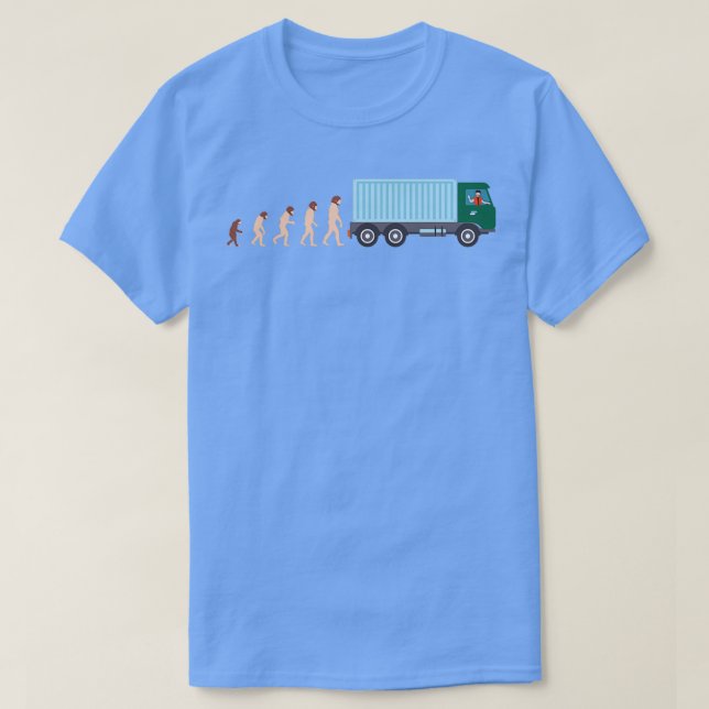 Evolution Trucker Truck Driver Funny Gift Idea 4 T-Shirt (Design vorne)