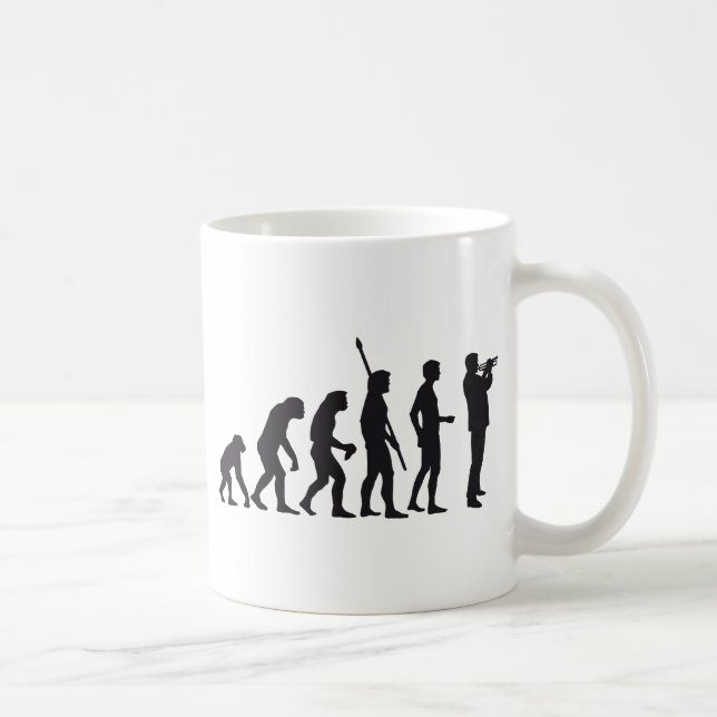 evolution trumpet player tasse (Rechts)