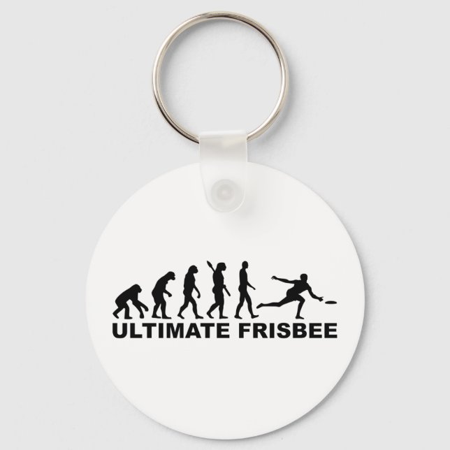 Evolution Ultimate Frisbee Schlüsselanhänger (Vorderseite)