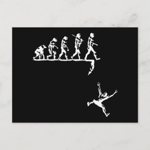 Evolution und Ziel Postkarte