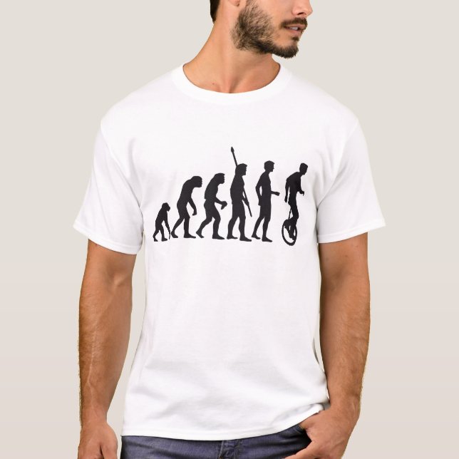 evolution unicycle T-Shirt (Vorderseite)