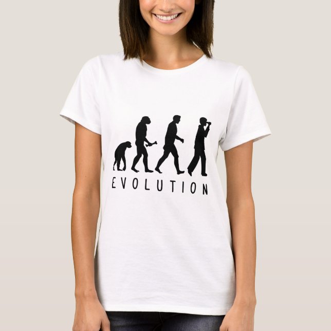 Evolution: Vogelbeobachter T-Shirt (Vorderseite)