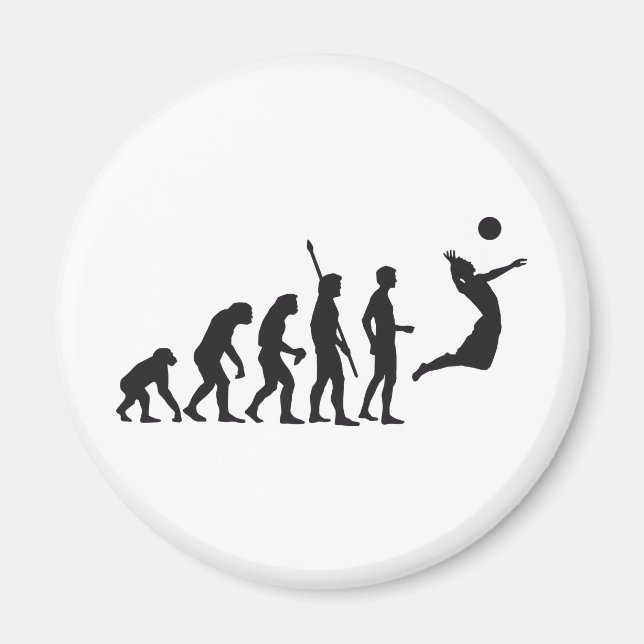 evolution volleyball magnet (Vorne)