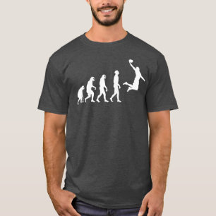 Evolution vom Affenreifen zum menschlichen Basketb T-Shirt