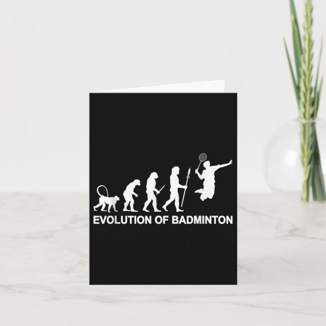Evolution von Badminton Karte (Vorderseite)
