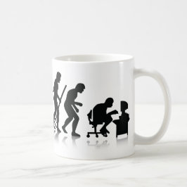 Evolution von Computerberatern Kaffeetasse