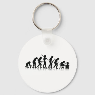 Evolution von Computerberatern Schlüsselanhänger