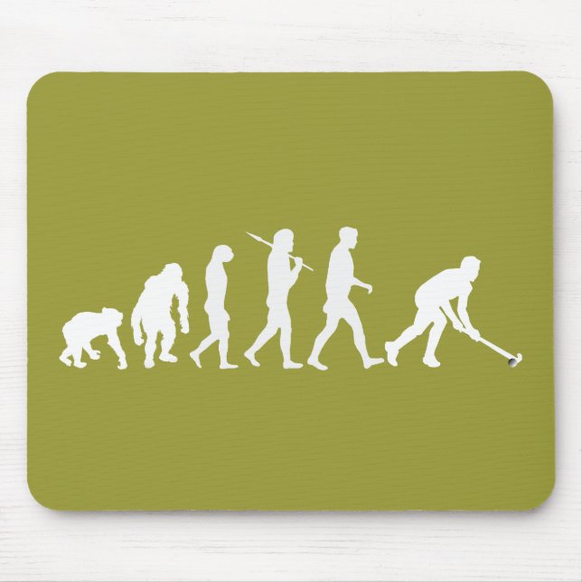 Evolution von Feldhockey - Hockeygeschenke Mousepad (Vorne)