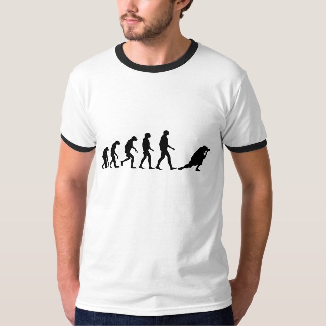 Evolution von Fotografie T-Shirt (Vorderseite)
