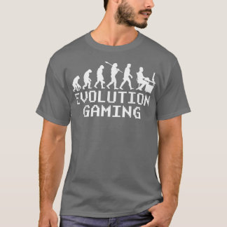 Evolution von Gaming Funny Video Game Gamer Nerd  T-Shirt