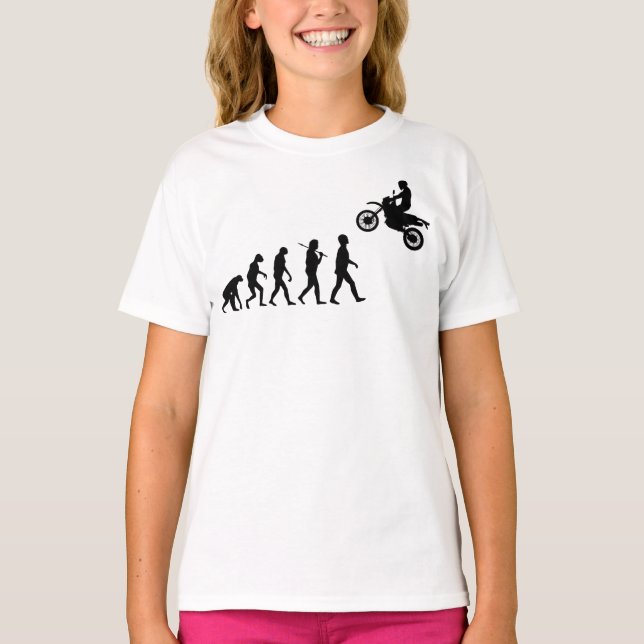 Evolution von Man Motocross Jump T-Shirt (Vorderseite)