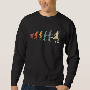 Evolution von Man Soccer Fottball Vintag Retro Sweatshirt
