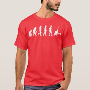 Evolution von Mensch und Fischerei T-Shirt
