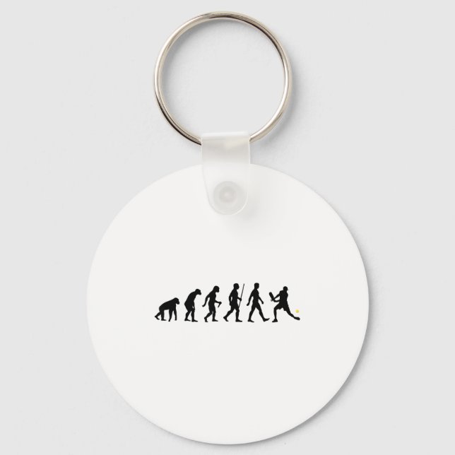 Evolution von Pickleball Pickle Ball lustig Schlüsselanhänger (Vorderseite)