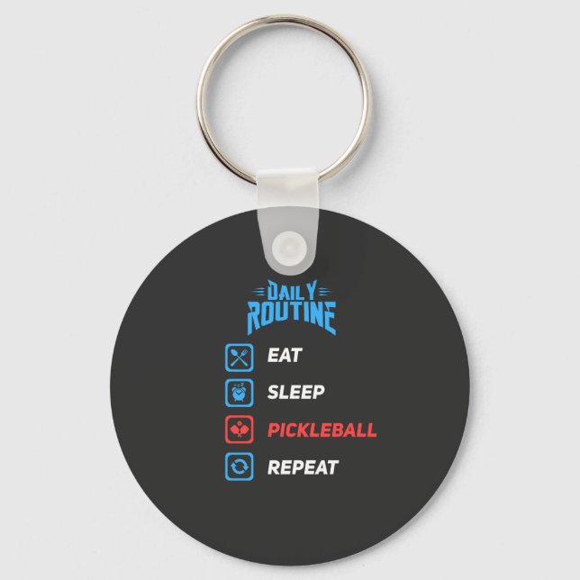 Evolution von Pickleball Schlüsselanhänger (Vorderseite)