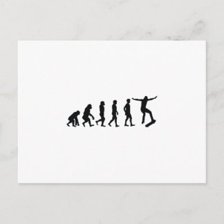 Evolution von Skateboarder Skateboarden Funny Gift Postkarte
