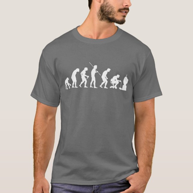 Evolution von Videospiel-SpielGamer T-Shirt (Vorderseite)