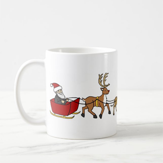 Evolution von Weihnachten Kaffeetasse (Links)