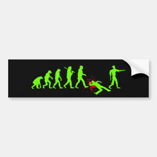 Evolution von Zombies Autoaufkleber