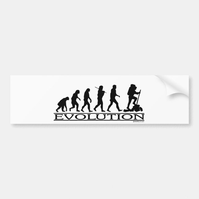 Evolution - wandernd autoaufkleber (Vorne)