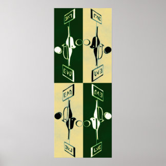 Evolution Yin und Yang Poster