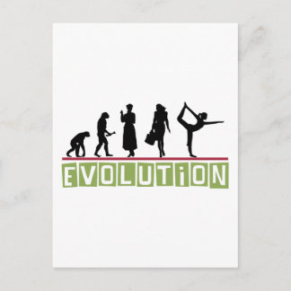 Evolution Yoga-Geschenk Postkarte