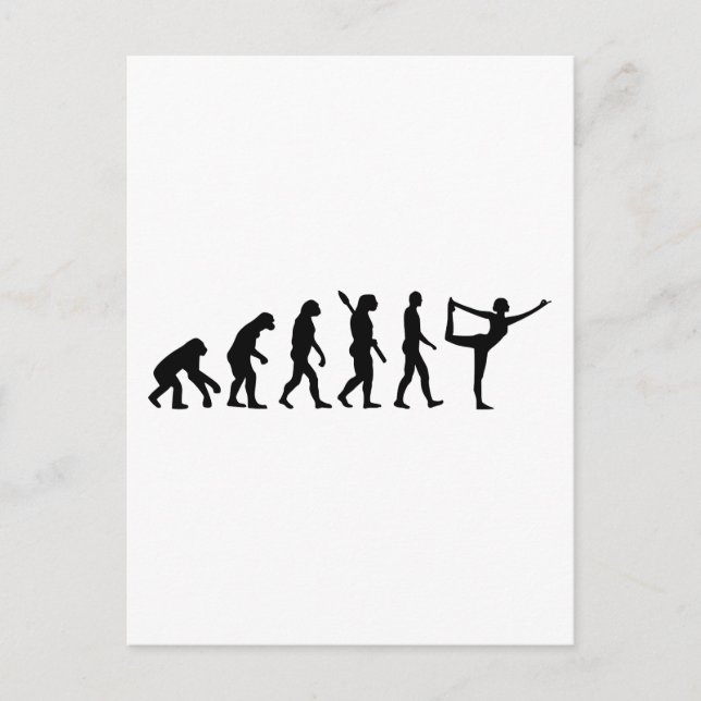 Evolution Yoga Postkarte (Vorderseite)