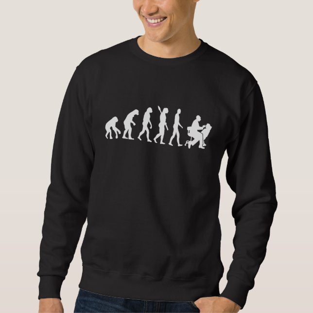 Evolution Zahnarzt Sweatshirt (Vorderseite)