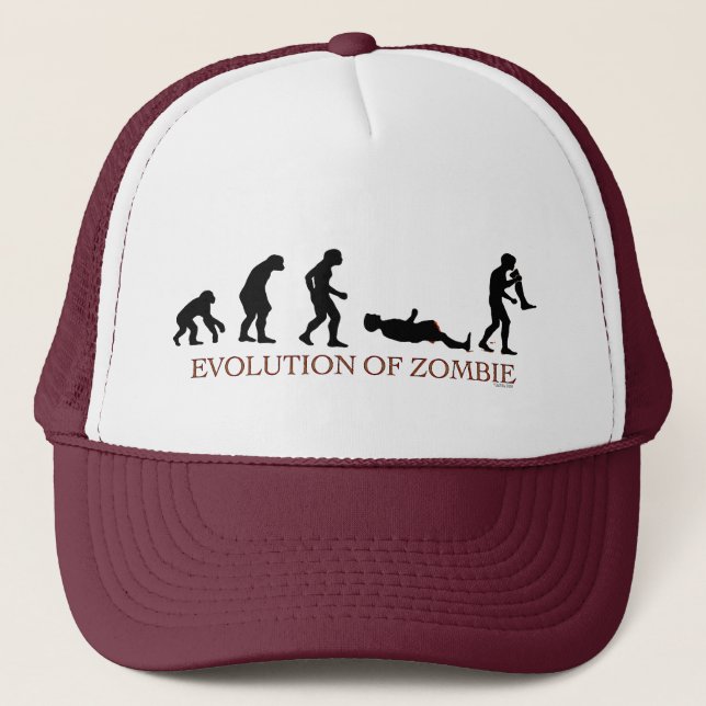 Evolution Zombie Truckerkappe (Vorderseite)