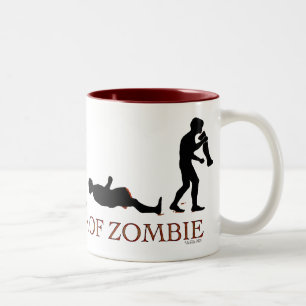Evolution Zombie Zweifarbige Tasse