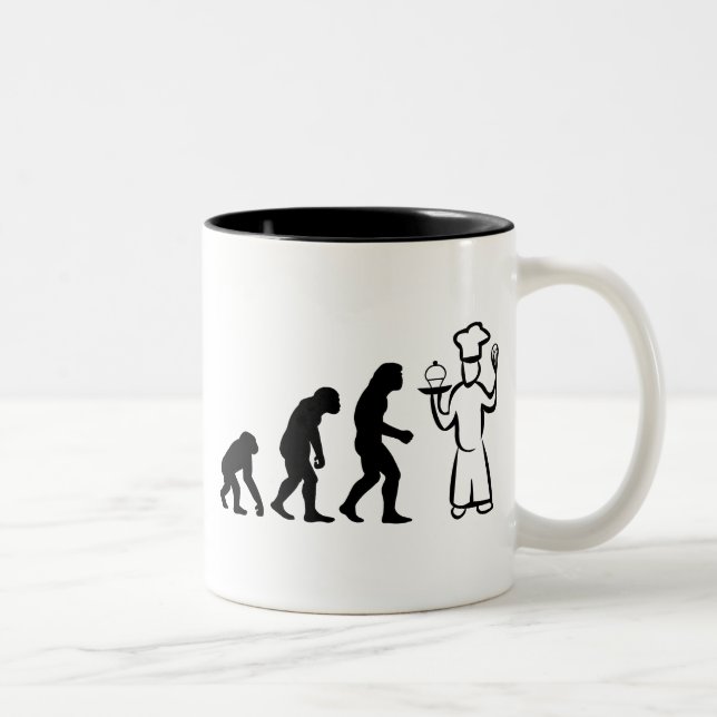 Evolution Zweifarbige Tasse (Rechts)