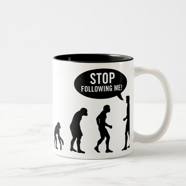 Evolution Zweifarbige Tasse (Rechts)