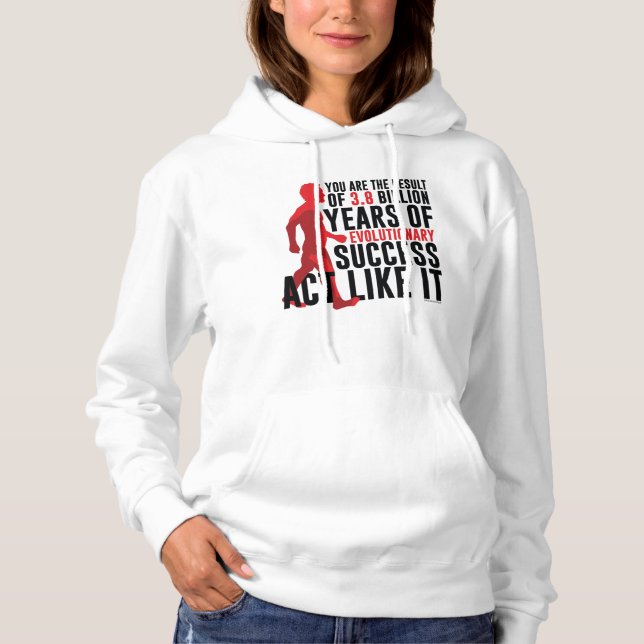 Evolutionärer Erfolg Hoodie (Vorderseite)