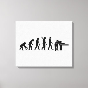 Evolutions-Billard Leinwanddruck