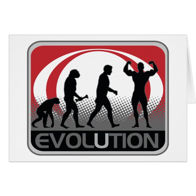 Evolutions-Bodybuilder (Vorderseite (Horizontal))