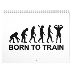 Evolutions-Bodybuilding geboren auszubilden Kalender