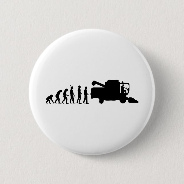 Evolutions-Dreschmaschine Button (Vorderseite)