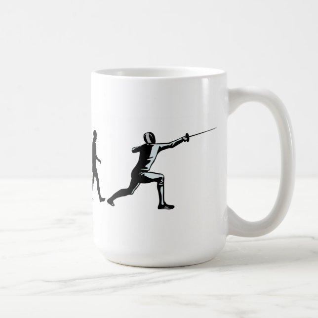 Evolutions-Fechter-Tasse Kaffeetasse (Rechts)