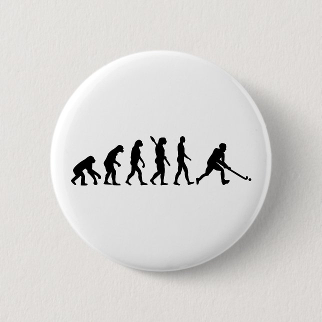 Evolutions-Feldhockey Button (Vorderseite)