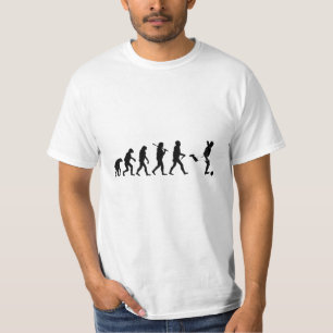Evolutions-Fußball-lustiger T - Shirt