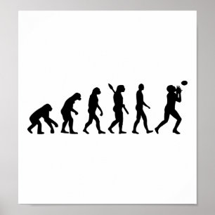 Evolutions-Fußball Poster