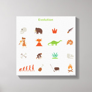 Evolutions-Muster Leinwanddruck