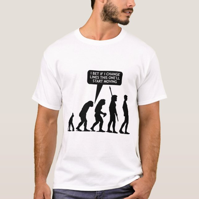 Evolutions-Post - Weiß T-Shirt (Vorderseite)