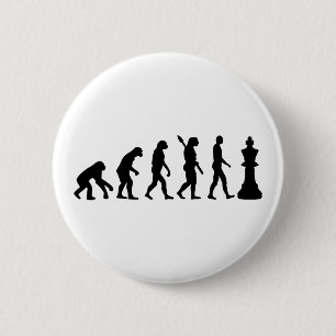 Evolutions-Schachkönig Button