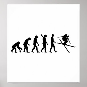 Evolutions-Ski-Freistil Poster