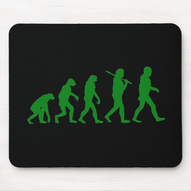 Evolutions-Standard - Grün Mousepad (Vorne)