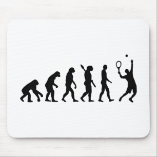 Evolutions-Tennisspieler Mousepad